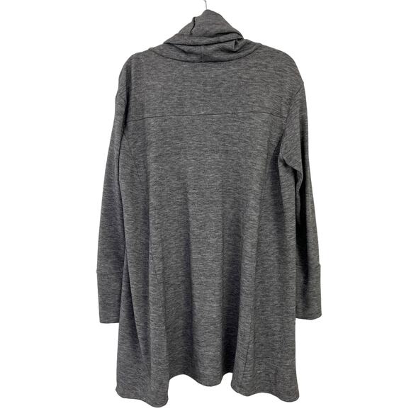 Doe & Rae Grey Cowl Neck Long Sleeve Pullover Large - Picture 2 of 6